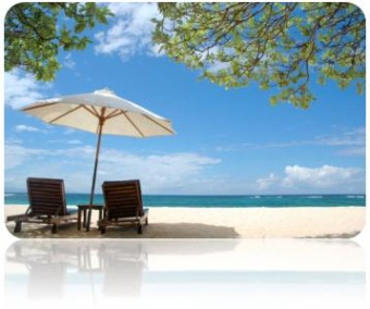 A perfect morning at Nusa Dua beach, Bali