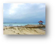 Sanur beach in the morning